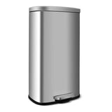 Homfa 30L Stainless Steel Step Trash Can Kitchen Garbage Can W/ Soft Close