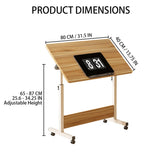 Small Standing Rable Adjustable Height Mobile Stand Up Desk With Wheels