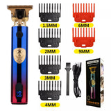 T9 LCD Electric Hairdresser Oil Shaving Head Electric Pusher Carving Electric Pusher Clipper Hair Precision