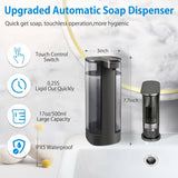 Automatic Soap Dispenser, Rechargeable Touchless, 17oz/500ml with 4 Adjustable Levels
