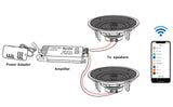 Herdio 4 Inch Flush Mount Two-way Stereo Ceiling Bluetooth Speaker For Indoor And Outdoor