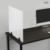 (24" x 18") Office Desk Divider 2 pcs, Acrylic Desk Privacy Panels