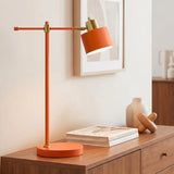 22.2" Modern Desk Lamp, Metal Table Lamp with LED Bulb, Adjustable Reading Lamps for Living Room