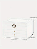 1PC Necklace Earrings Jewelry Storage Organizer Box, Ideal choice for Gifts