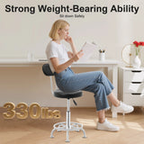 Professional Salon Barber Chair Hydraulic 360 Swivel Stool PU Adjustable 330LBS