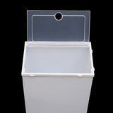 24pcs/set Transparent Plastic Shoe Case, Organizer Drawer Shoe Rack White