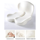Memory Foam L-Shaped Integrated Seat Cushion with Lumbar Support Car Seat Cushion for Car Truck Desk Gaming Chair