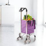 Folding Shopping Cart Grocery Trolley Laundry Stair Climbing Handcart