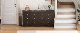 JUMMICO Dresser for Bedroom, 6 Wood Dresser Drawers For Bedroom