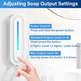 Touchless Soap Dispenser Wall Mount, 14.2oz Rechargeable Auto Foaming for Bathroom Kitchen