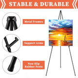 Easel Stand for Sign, 63" Portable Easels Stand for Display