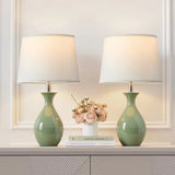 Table Lamp Set of 2, Classic Small Lamp Nightstand Lamp for Bedroom Living
