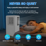 Portable Air Conditioner Mobile Air Cooler Dehumidifier w/4H Timer Remote