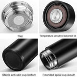 500ml Smart Vacuum Insulated Stainless Steel Water Bottle LED Temperature Display Spill Proof Portable for Home Travel Sports