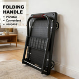 Foldable Flat Platform Hand Truck Dolly, Silent Rolling Wheels Heavy Duty Utility Moving Cart