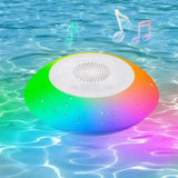 Floating Pool Speaker with Colorful Lights Hot Tub Speaker IPX7 Waterproof Wireless Speaker