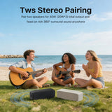 JUOVI Portable Bluetooth 6.0 TWS Pairing Wireless Speaker for Home Outdoor