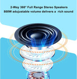 Herdio 4PCS 6.5'' 800W Passive Outdoor Speakers Wired Waterproof 2-Way Wall Mounte