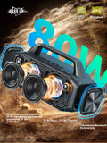 W-KING BT261-2 Portable Bluetooth 80W Wireless Speaker, IPX6 Waterproof