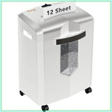 Micro-Cut Shredder: 12-Sheet, 60-Min Continuous, Shreds Paper