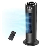 Tower Fan for Bedroom, 25 dB Quiet DC Bladeless Fan with Remote, 8 Speeds