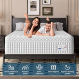 14 Inch Firm Hybrid Mattress for Bedroom Use, Premium Foam and Pocketed Coils