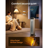 DREO Indoor 25" 11.5ft/s Fast Portable Room Heater w/Remote and Thermostat