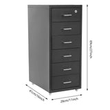 Durable Cold-Rolled Steel File Cabinet, Spraying Finish & Anti-Fall Snap Drawers For Files, Cosmetics