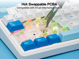 EPOMAKER × AULA F99 MAX 96% ANSI US Layout Hot-swap Tri-mode Wireless Mechanical Gaming Keyboard with 8000mAh Battery