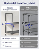 Shoe Rack for Closet - 10-Tier Shoe Organizer with Hook Rack for Entryway