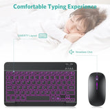 SGIAWETA-Bluetooth Keyboard and Mouse Combo for iPad - Rechargeable Wireless Keyboard