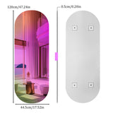 LUVODI Full-Length Rainbow Iridescent Wall Mirror Aesthetic Glass for Bedroom