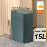 15/18L Bathroom Smart Sensor Trash Can Garbage Bucket-MD DC PRINT