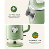 Electric Kettle 1.8L with Temperature Gauge, 1500W ast Boiling Electric Tea Kettle