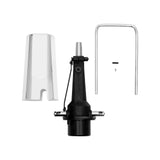 Barber Chair Hydraulic Pump Replacement 200kg Capacity Silver 11cm Height Adjustable 4-Bolt M8