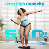 550lb Capacity Digital Bathroom Scale for Home Use with High Precision Body Weight Measurement Extra Wide Platform Design Large