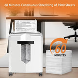 Micro-Cut Shredder: 12-Sheet, 60-Min Continuous, Shreds Paper