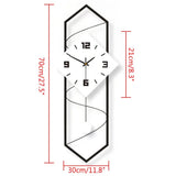 Swing Quartz Silent Modern Large Pendulum Wall Clock, 27.5" - Home Decor