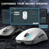 Attack Shark R6 Lightweight Wireless Gaming Mouse, PAW 3950Max Sensor Computer Mouse