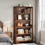 Tribesigns 6-Tier Bookcase, 71 Inches Industrial Bookshelves and Bookcases