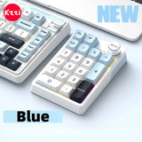 Kzzi K20 Gaming Mini Keyboard Wireless/Wired Dual Mode RGB Programmable Keys Customizable Mini Key Layout eSports Office