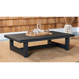 Outdoor Couture Collection Montford Black Patio Coffee Table