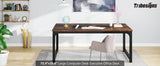 Tribesigns Modern Computer Desk 70.8 inch Large Executive Office Desk Study Writing Desk Workstation Computer Table