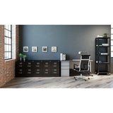 26.5 Deep Metal File Cabinet, Letter Size, Black for Home and Office