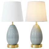 18" Table Lamp Set of 2 w/ E26 Socket, Up to 60W, Nightstand Lamps for Kids