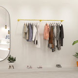Industrial Pipe Clothes Hanging Rack: Wall Mounted Iron Clothing Storage