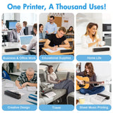 Portable Printers Wireless Inkless Thermal A4 Label Maker US Letter/A4/A5/B5 Android iOS Phone & Laptop