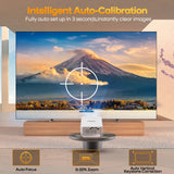 400ANSI WiFi6 Projector Support 8K Full HD Home Outdoor Cinema HY300