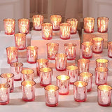 50 Pcs Votive Candle Holders Bulk Glass Votive Candle Holder for Table