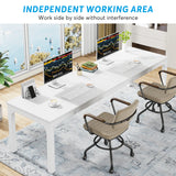 Tribesigns 78.7 Inches Extra Long Computer Desk 2 Person Desk, Double Long Desk